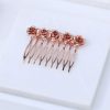 Small hair comb rose gold