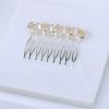 Melbourne small hair comb in silver