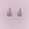 Silver earrings starburst | Best bridal earrings online