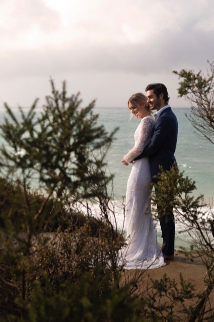 wedding dresses at Melbourne beach