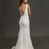 Low back fitted wedding dresses