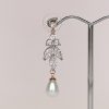 Large chandelier bridal earrings