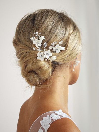 Pearl porcelain hair pins | Hello lovers Australia wedding jewellery