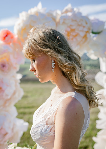 crystal wedding earrings