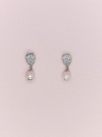 Pearl drops for pierced ears wedding jewellery online