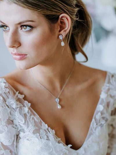 Pearl drop necklace | Wedding jewellery Hello Lovers Australia