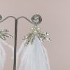 Feather tassel earrings wedding jewellery