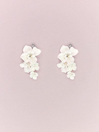 Flower hollywood earrings