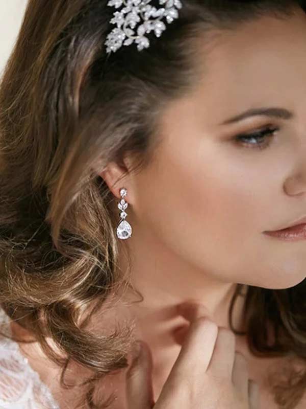 Silver earrings Penelope | Wedding Jewellery | Hello Lovers Australia