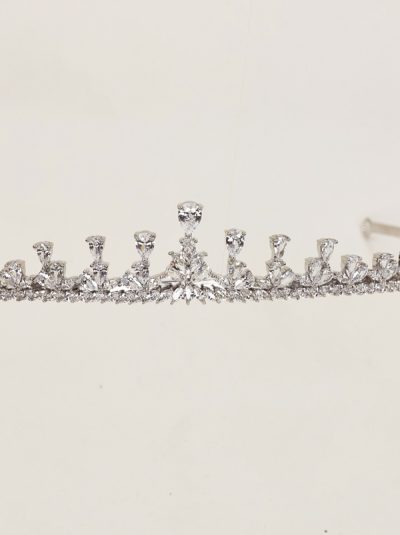 Little Silver tiara with crystals