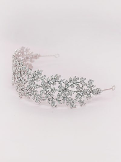 Side of bridal headband