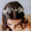 Gorgeous unique bridal hair vines floral head band