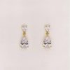 Gold wedding earrings Julietta | Bridal Jewellery Australia
