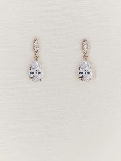 Sparkling crystal drop earrings