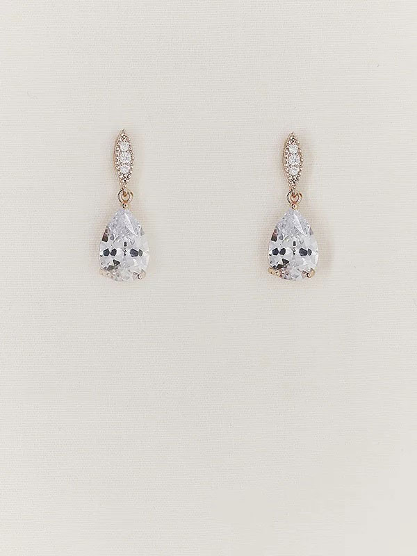 SV Crystal Bridal Drop Earrings Earrings | Sweetv