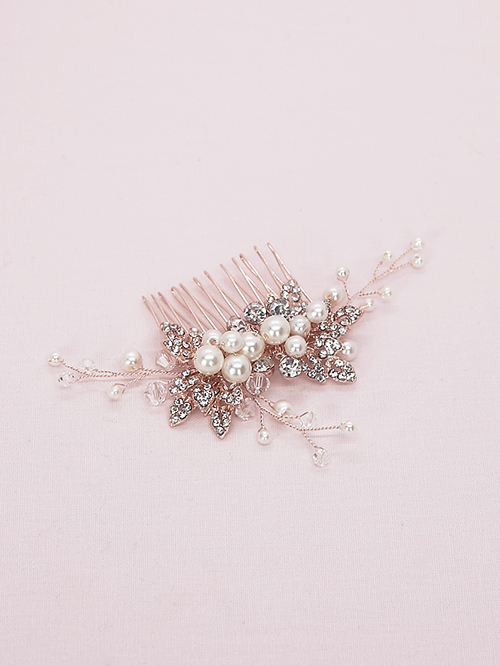 Hair decorations - Rose gold hair clip - Hair accessories by Hello Lovers