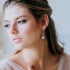 Silver earrings for bridesmaids | Buy wedding jewellery online