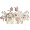 Wedding side hair comb with flowers
