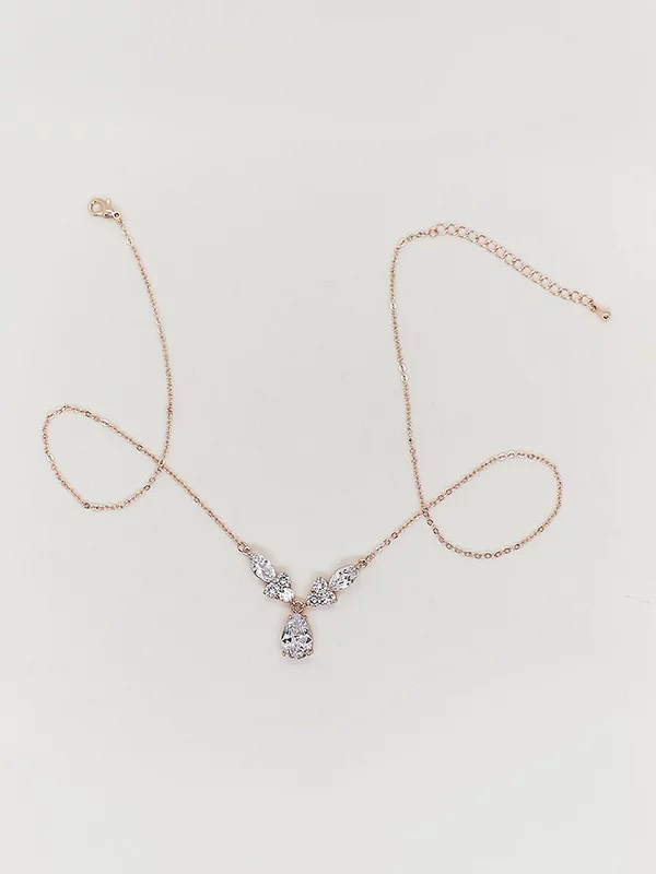 Rose gold drop necklace - Necklaces Jewellery - Hello Lovers Australia