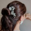Floral hair pin pair