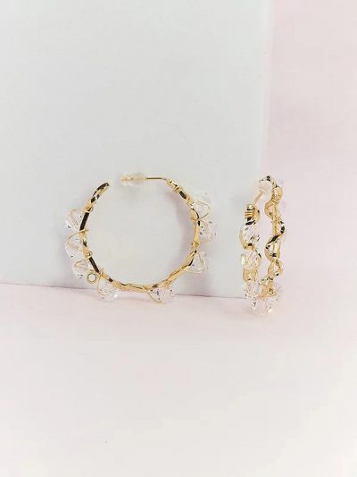 Gold hoop earrings | Best bridal earrings 2023