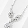 silver colour bridal necklaces