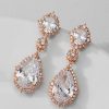 Best bridal earrings in rose gold Aria