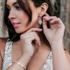 Affordable drop wedding earrings | bridal jewellery Australia