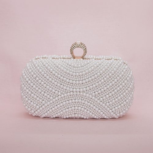 BAG PEPPER Exquisite Bridal Elegance Handcrafted Embroidered Bridal Clutch  Party Purse Handbags for Women's : Amazon.in: Fashion