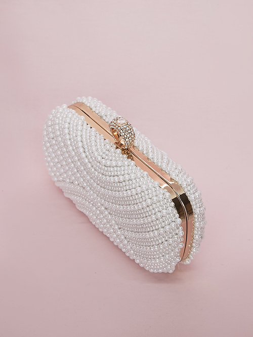 Pearl bridal purse
