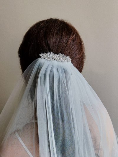 Veil topper bridal comb