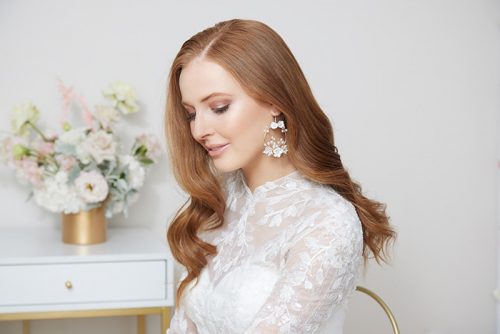 Wedding earrings for bride.