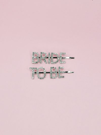 bride to be hair slides.
