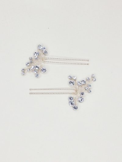 Scattered crystal hair pins